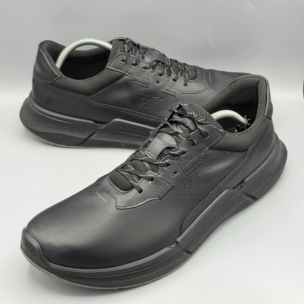 ECCO Sneakers Mens 12-12.5 Black Biom 2.0 Low Top Athletic Walking Shoes 830764